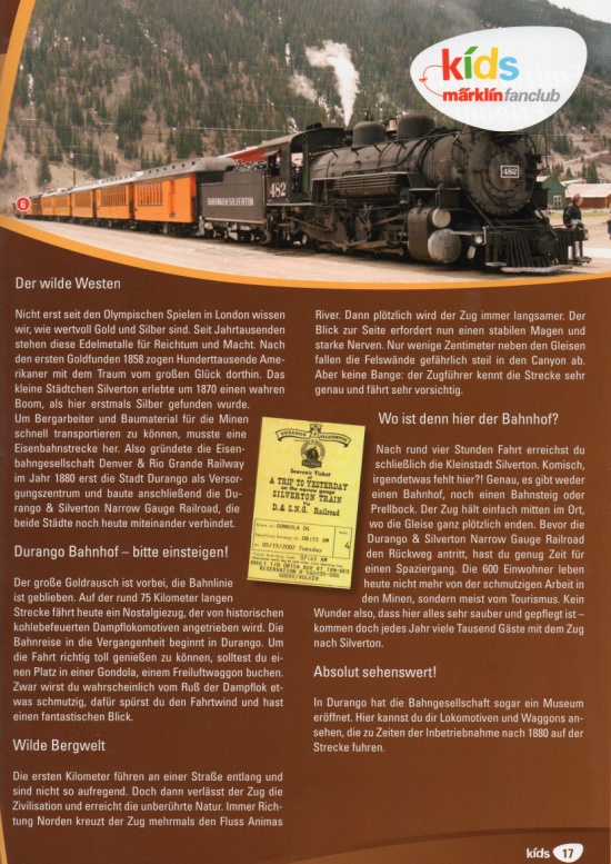 M�rklin Kids Club September 2012