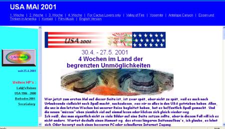 Die entg�ltige Version des Usa 2001 Berichtes....